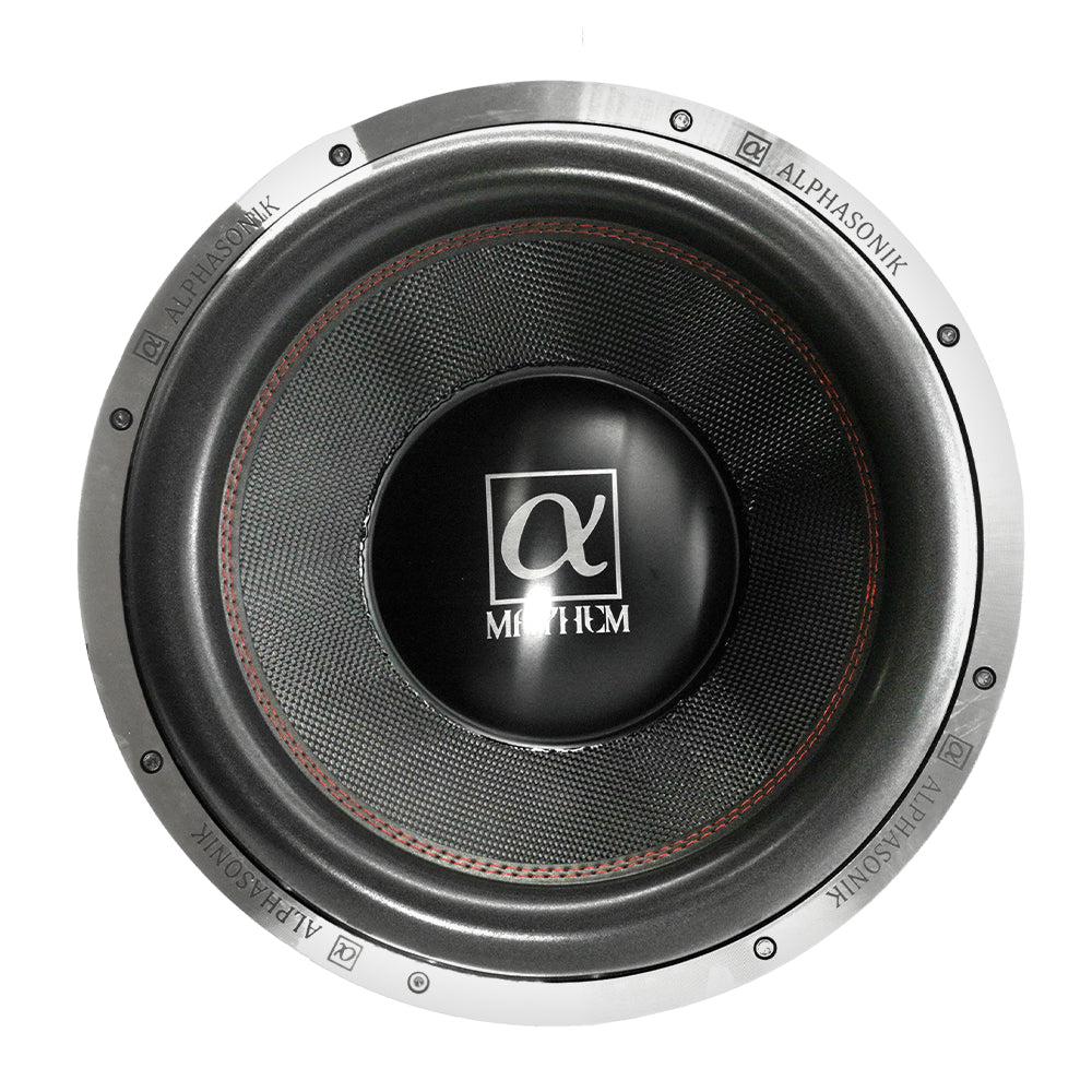 Mayhem 15” Dual 4-Ohm Subwoofer – 3000W RMS, Ultra-Efficient SPL Bass