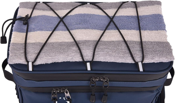 Alphasonik Cooler Backpack With Lifetime Guarantee- 40 Cans Insulated Backpack Cooler for Men & Women, 2 Leak Proof Compartments Coolers Bag for Beach Travel Picnic Hiking BBQ Fishing Outdoor Camping (Navy)