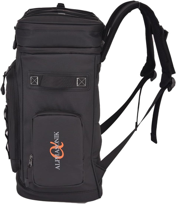 Alphasonik Cooler Backpack With Lifetime Guarantee- 40 Cans Insulated Backpack Cooler for Men & Women, 2 Leak Proof Compartments Coolers Bag for Beach Travel Picnic Hiking BBQ Fishing Outdoor Camping (Black)