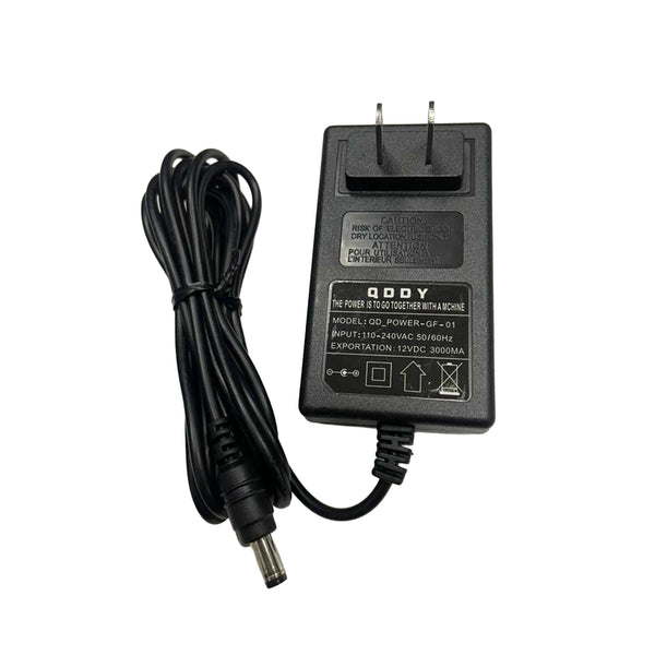 Alphasonik Replacement Power Adapter for DJ Powered Speakers – 12V DC 3A AC/DC Power Supply (110–240V Input)