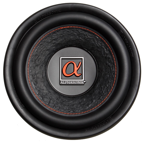 Alphasonik HSW212 Hyper 200 Series 12” 1200 Watts Max / 400 Watts RMS Single 4 Ohm Car Subwoofer Stamped Alpha Steel Basket with High Grade Magnet Non Pressed Paper Cone Audio Speaker Bass Sub Woofer