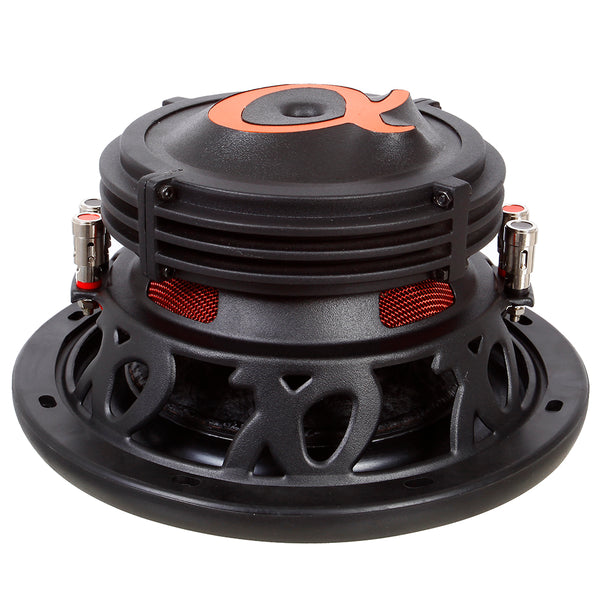 Alphasonik NSW410 Neuron 400 Series 1200 Max / 400 Watts RMS Dual 4 Ohm Car Subwoofer w/ High Grade Magnet Non Pressed Paper Carbon Stitched Cone Cooling Rings System Speaker Bass Sub Woofer