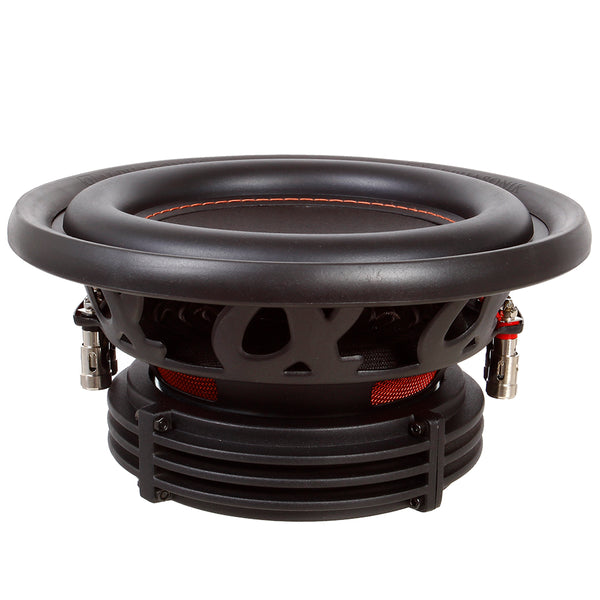 Alphasonik NSW410 Neuron 400 Series 1200 Max / 400 Watts RMS Dual 4 Ohm Car Subwoofer w/ High Grade Magnet Non Pressed Paper Carbon Stitched Cone Cooling Rings System Speaker Bass Sub Woofer