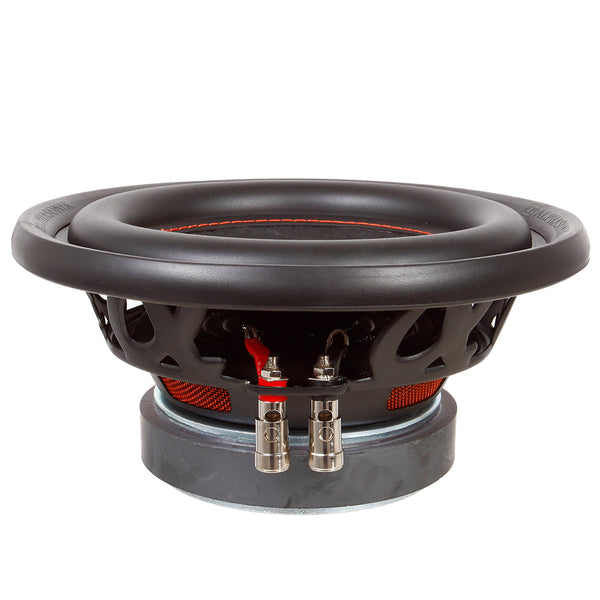 Alphasonik HSW208 Hyper 200 Series 8” 600 Watts Max / 200 Watts RMS Single 4 Ohm Car Subwoofer Stamped Alpha Steel Basket with High Grade Magnet Non Pressed Paper Cone Audio Speaker Bass Sub Woofer