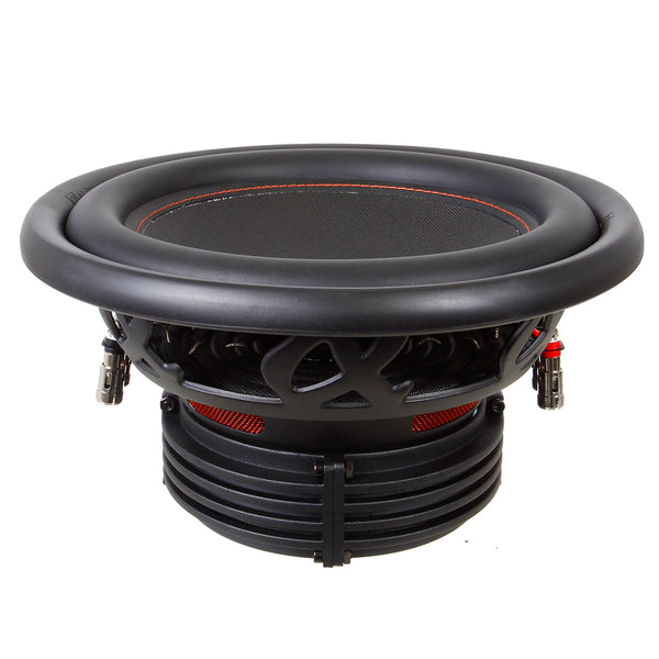 Alphasonik NSW408 Neuron 400 Series 8” 750 Watts Max / 250 Watts RMS Dual 4 Ohm Car Subwoofer w/ High Grade Magnet Non Pressed Paper Carbon Stitched Cone Cooling Rings System Speaker Bass Sub Woofer
