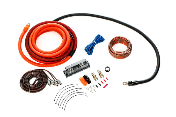 Alphasonik AAK0G Premium 0-Gauge Complete Car Amplifier Installation Kit