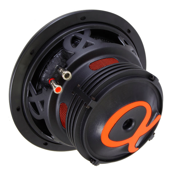 Alphasonik NSW408 Neuron 400 Series 8” 750 Watts Max / 250 Watts RMS Dual 4 Ohm Car Subwoofer w/ High Grade Magnet Non Pressed Paper Carbon Stitched Cone Cooling Rings System Speaker Bass Sub Woofer