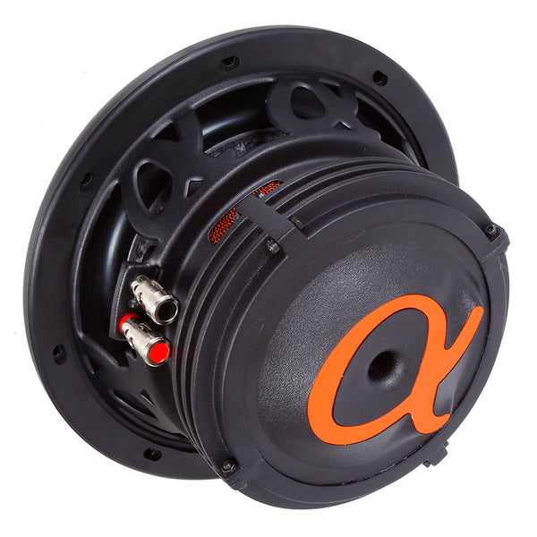 Alphasonik NSW410 Neuron 400 Series 1200 Max / 400 Watts RMS Dual 4 Ohm Car Subwoofer w/ High Grade Magnet Non Pressed Paper Carbon Stitched Cone Cooling Rings System Speaker Bass Sub Woofer