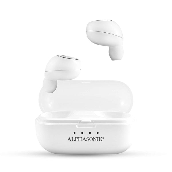 A3TWS True Wireless Earbuds Bluetooth Noise Isolating Water-resistant Headphones Touch Control Sports in-Ear Earbud TWS Stereo Sound Mini Headset Built-in Mic Extra Bass Portable Charging Case