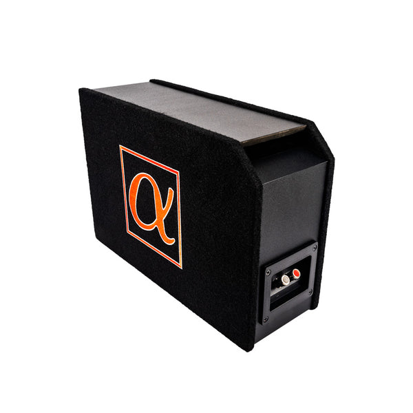Alphasonik Dynamis DCP6 6.5 inch 600 Watts 4-Ohm Shallow Mount Flat Enclosed Sub woofer in Ported Vented Box for Tight Spaces in Cars and Trucks, Slim Thin Loaded Subwoofer Custom Port Bass Enclosure