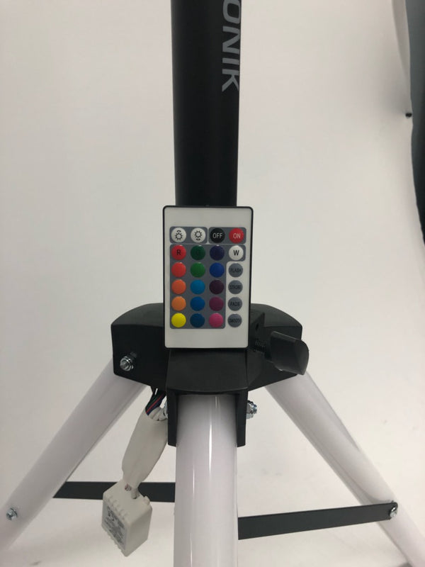 Alphasonik Universal 6 Feet Adjustable Height 35mm Tripod DJ Speaker Stand w/Variable LED Lights