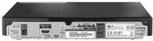 LG BP350 Blu-ray Disc & DVD Player Full HD 1080p Upscaling with Streaming Services, Built-in Wi-Fi, HDMI Output and Smart HI-FI-Compatible, Bundled with Alphasonik HDMI Cable Included