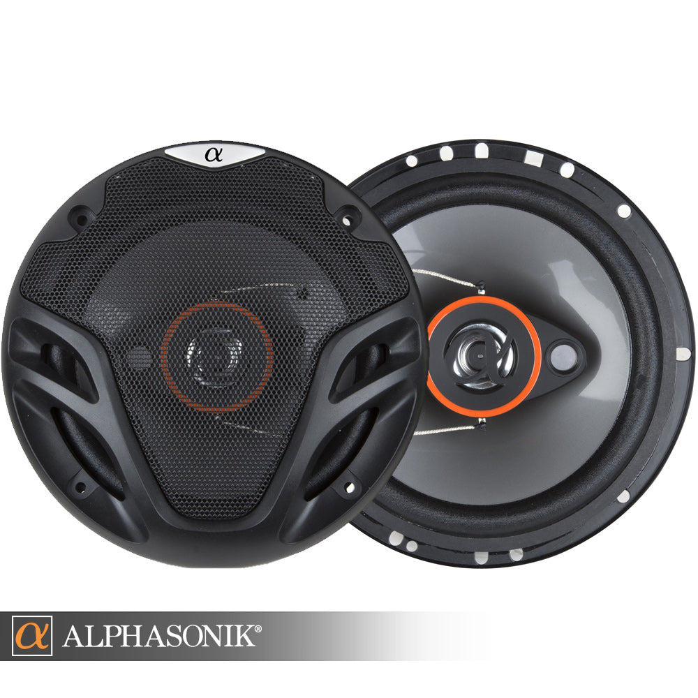 AS26 1 Pair 6.5 inch 350 Watts Max 3-Way Car Audio Coaxial