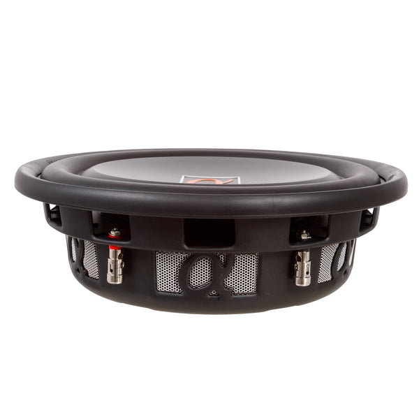 Alphasonik TSW310 Treis 300 Series Shallow Mount 10” 1200 Watts Max / 400 Watts RMS Single 4 Ohm Car Low Profile Flat Slim Thin Subwoofer Aluminum Cone Audio Speaker Bass Truck High Power Sub Woofer