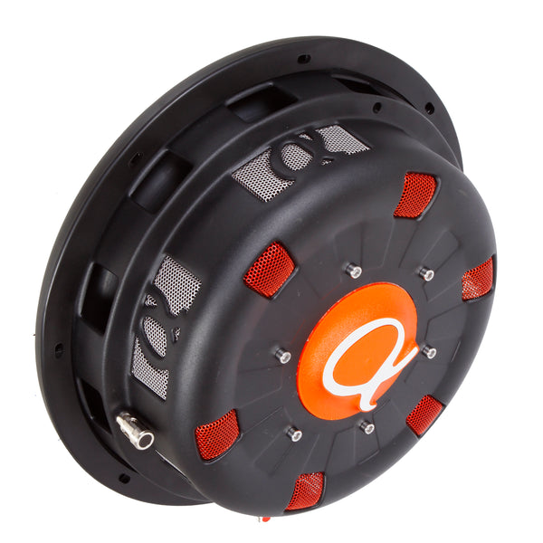 Alphasonik TSW310 Treis 300 Series Shallow Mount 10” 1200 Watts Max / 400 Watts RMS Single 4 Ohm Car Low Profile Flat Slim Thin Subwoofer Aluminum Cone Audio Speaker Bass Truck High Power Sub Woofer