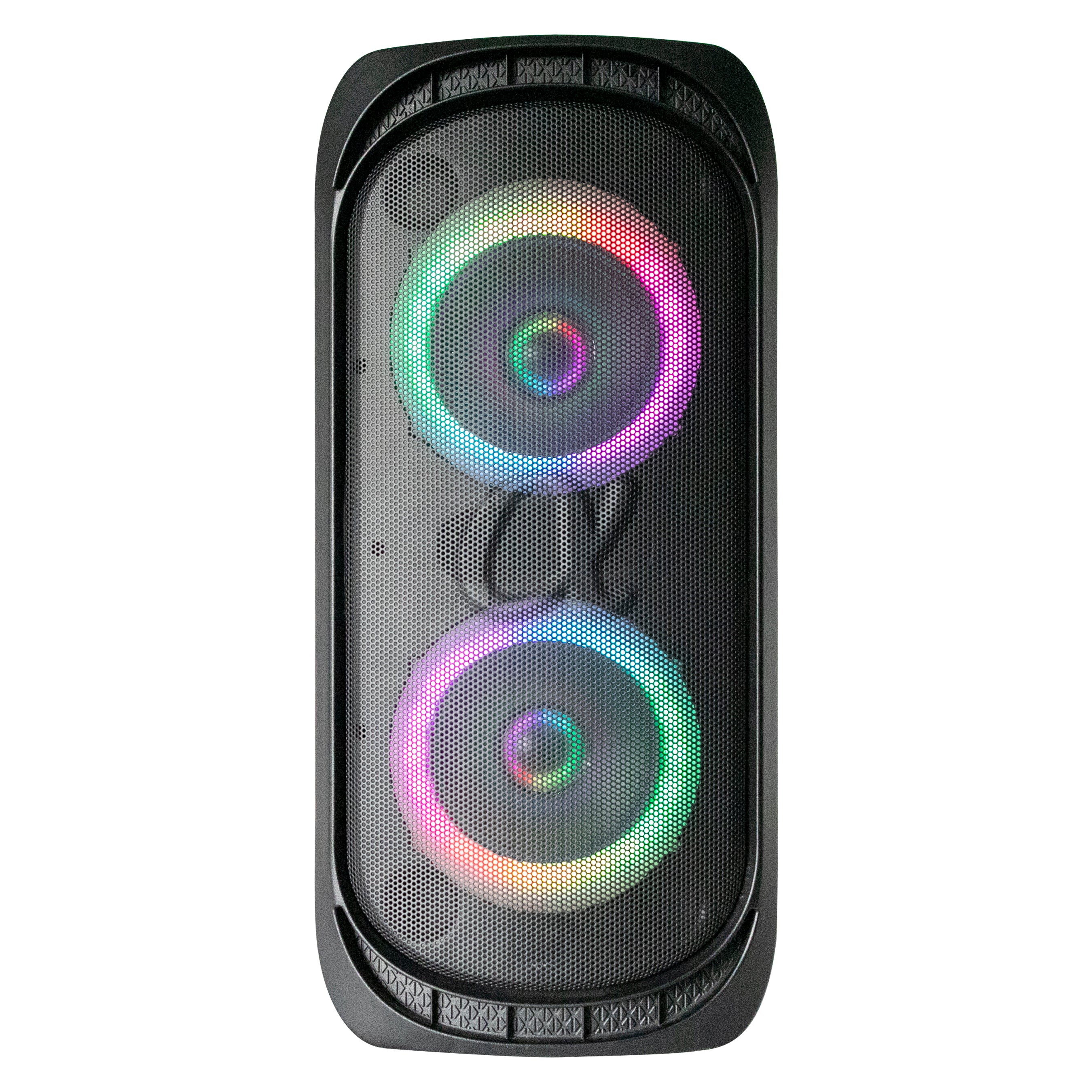 Alphasonik ReaktorOne Battery Powered Portable Party Speaker Box Alpha Bass Bluetooth Mic and Guitar Inputs Phone Charger USB Player AUX App Control