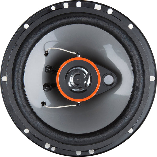 4 New (2 Pairs) Alphasonik AS26 6.5 inch 350 Watts Max 3-Way Car Audio Full Range Coaxial Speakers with Universal Mounting Holes for Easy Installation and Grills Included