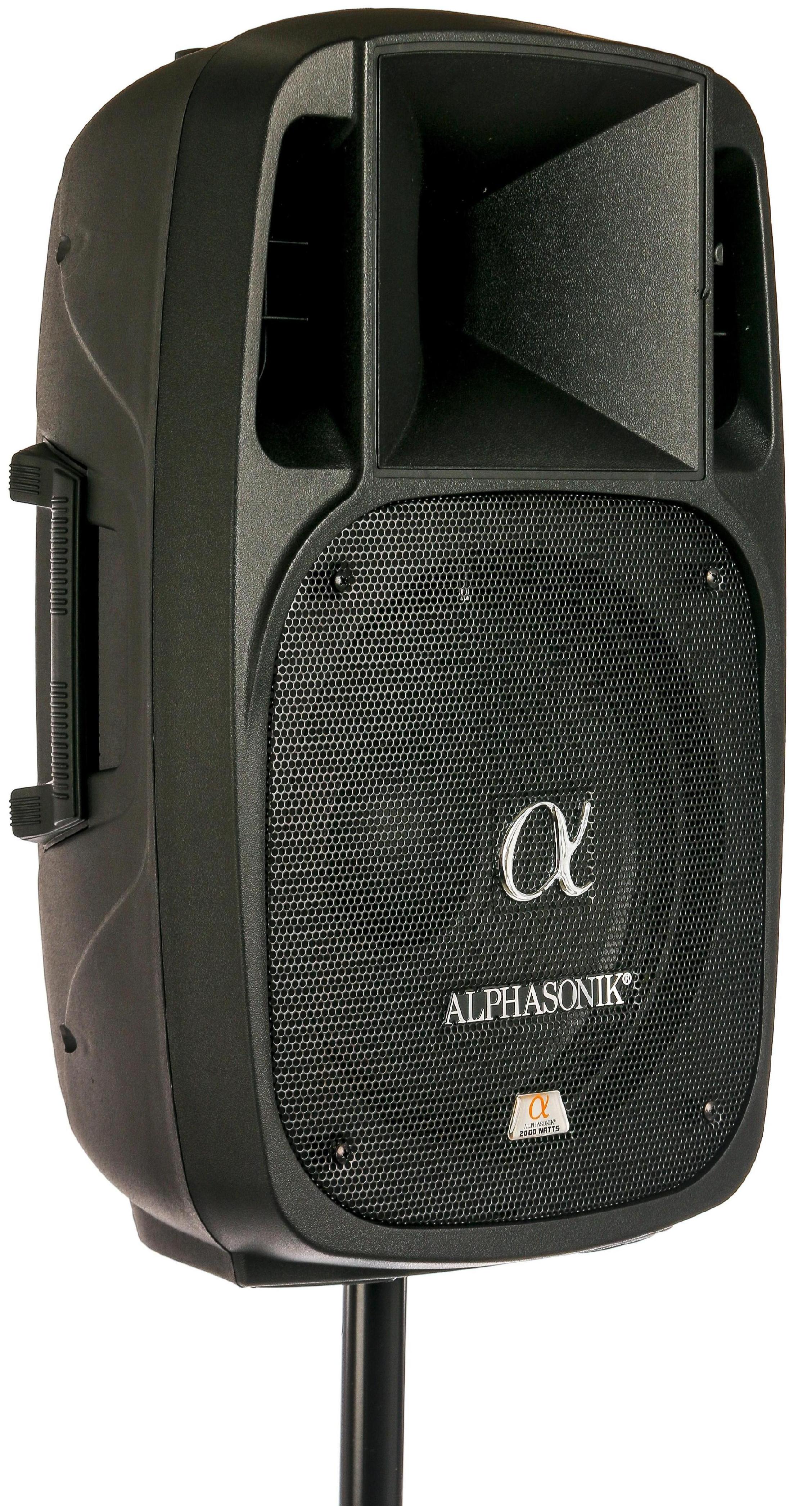 Alphasonik Powered 2800W DJ Amplified Loud Speaker Bluetooth U