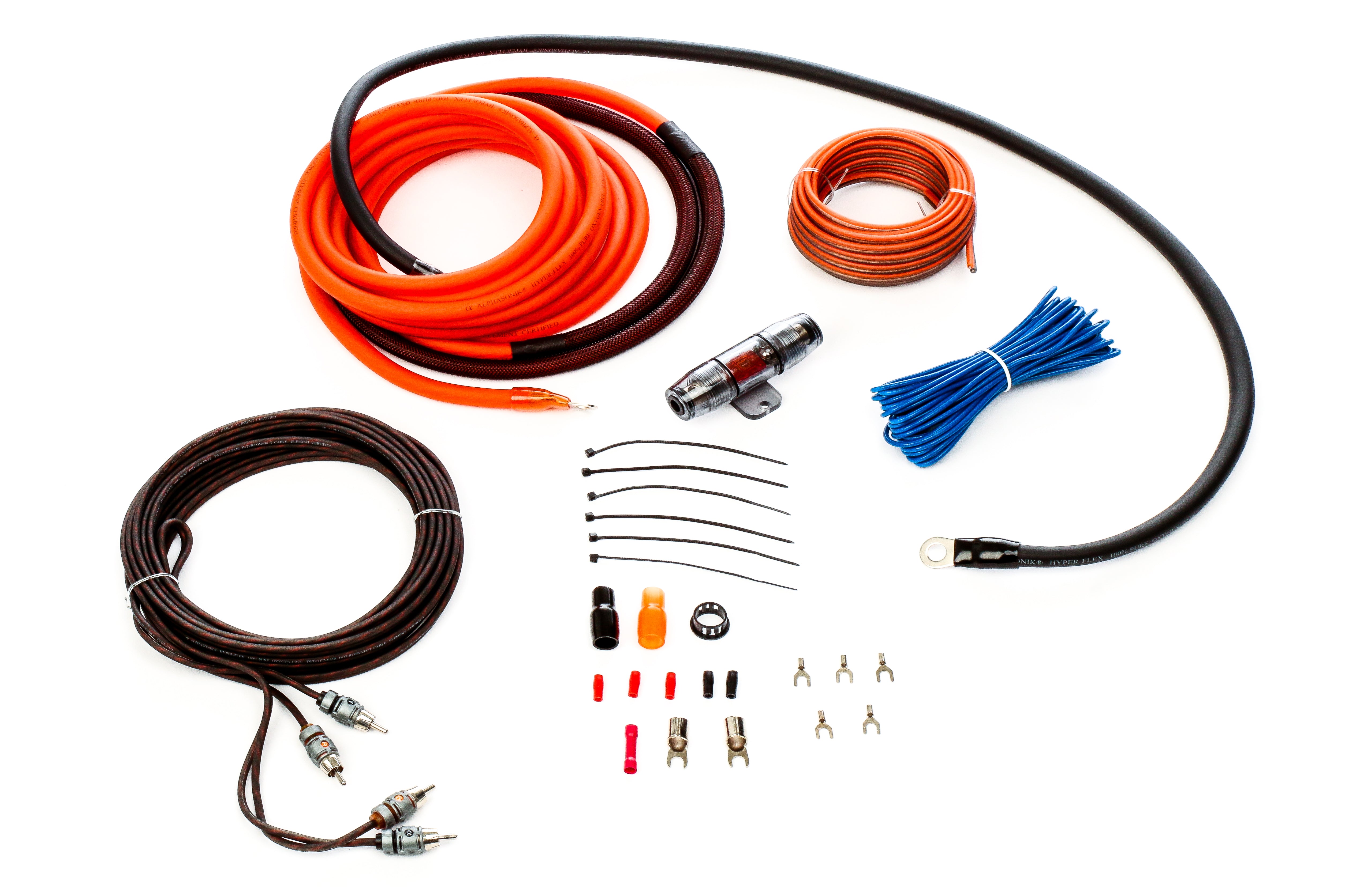 Car Audio Cable Kit Amp Amplifier Install RCA Subwoofer Sub Wiring 8 Gauge  SA